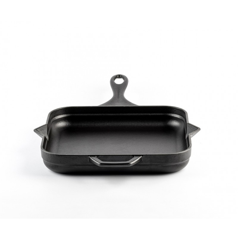 Emajlirana litoželezna ponev  Hosse, Black Onyx, 28x28cm | Ploščata litoželezna ponev | Litoželezna ponev |